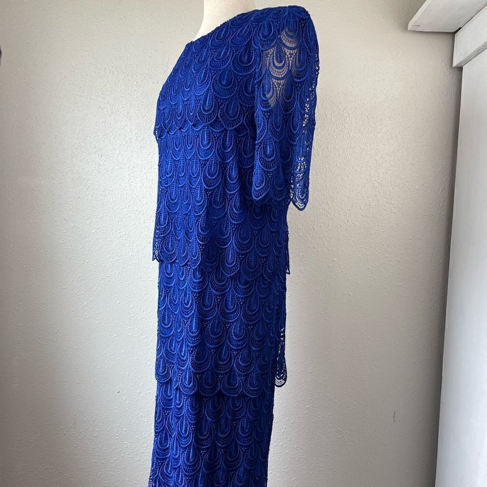 Vintage 80’s Jo-Hanna York Joan Davis Maxi Dress Size 12 EUC - Picture 3 of 10